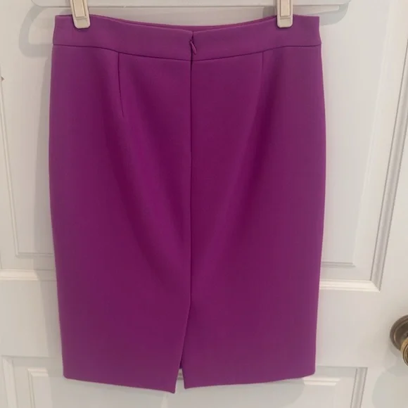 J Crew raspberry wool skirt sz 2 - Picture 6 of 7